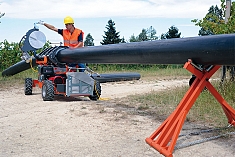 Использование роликовой опоры для пластиковых труб Ritmo HS Roller 355
