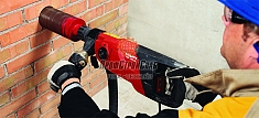 Использование ручной установки алмазного бурения Hilti DD 150-U