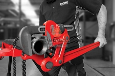 Использование сложнорычажных трубных ключей Ridgid S-8A