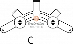 Сегмент C роторного трубореза для полиэтиленовых труб Reed In-Line Rotary Pipe Cutter PLAS1PE